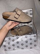 BIRKENSTOCK BOSTON CLOG BEIGE  SUEDE SIZE UK5 EU38 