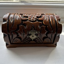 Brown Treasure Chest Trinket Box