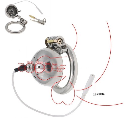 Male stim shock chastity - e-stim,