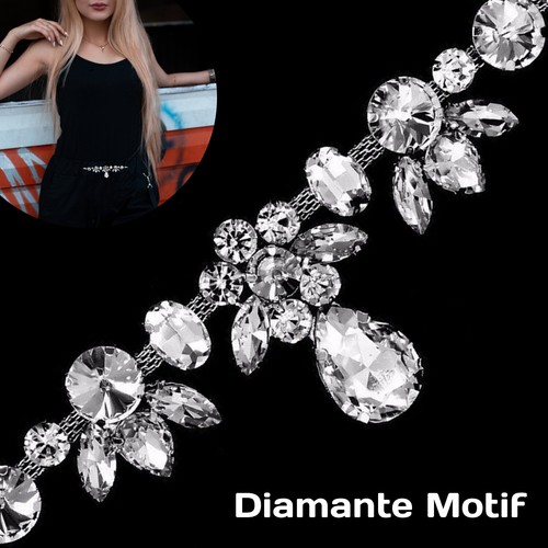 Rhinestone diamante applique - rhinestone,