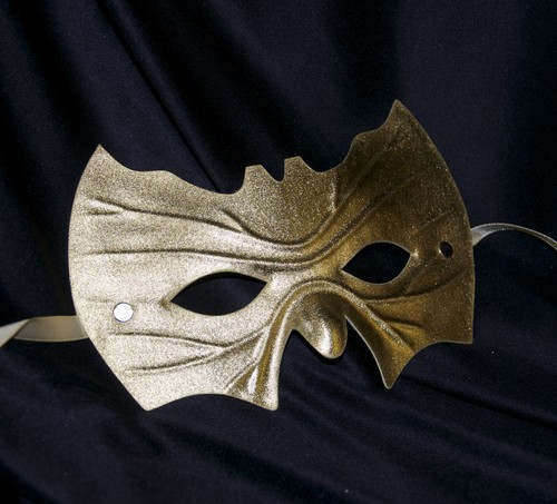 Gold bat shape - gold, mask
