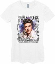 Elvis Presley Ladies Fitted T