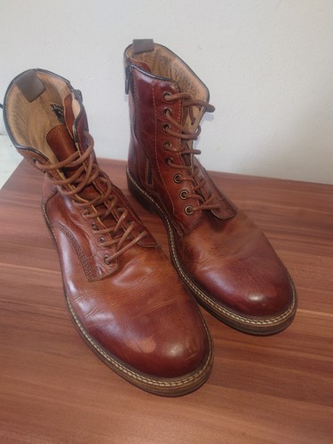 Men leather boots - size,