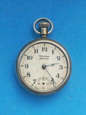 Vintage 1920s Westclox Pocket Ben Pocket Watch WORKING
