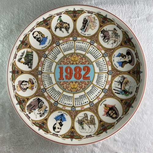 Wedgwood calendar 1982 plate - wedgwood,