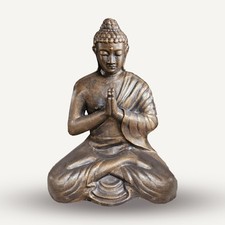 Med Large Antique Gold Praying