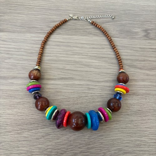 Wooden bead statement - m&s,