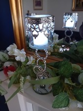 Candle Holder Mirrored /Chrome