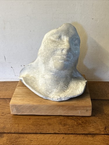 Unusual plaster death mask - plaster,
