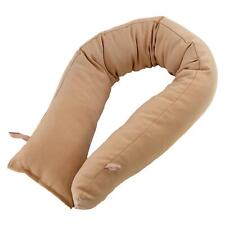 Plain Fabric Draught Excluder Stopper Energy Saver Door Window Draft Guard Beige