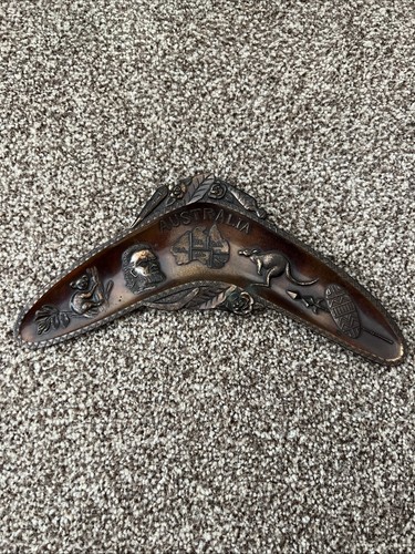 Mini metal boomerang - metal, australia