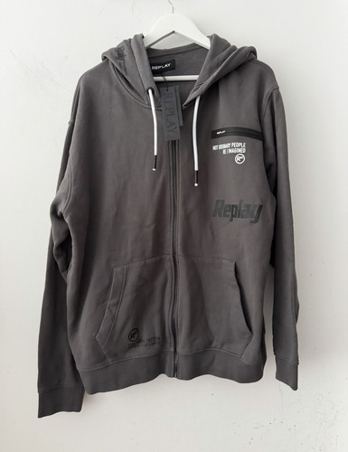 Replay men grey logo graphic - replay,