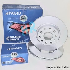 PAGID FRONT BRAKE DISCS & BRAKE PADS FOR FORD S-MAX ZETEC 1.6 TDCI 2006-14