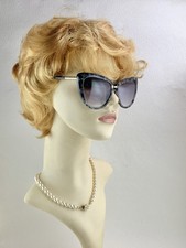 Lipsy Cat Eye Sunglasses Grey Animal Print With Grey Lenses Vintage Inspired