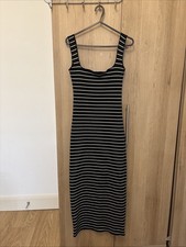 BNWOT ZARA Striped Midi Bodycon Dress S
