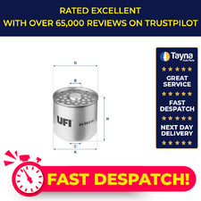 Fuel Filter fits FORD SIERRA Mk2 1.8D 88 to 93 UFI CJLE9176A C3TA9176A C3TZ9365A