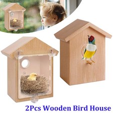 2X Window Bird Box Wild Bird