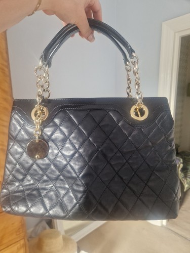Black faux leather - faux,