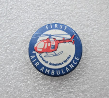 Vintage Cornwall Ambulance Service First Air Ambulance Helicopter Pin Badge