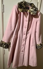 Hell Bunny Robinson Coat Pink