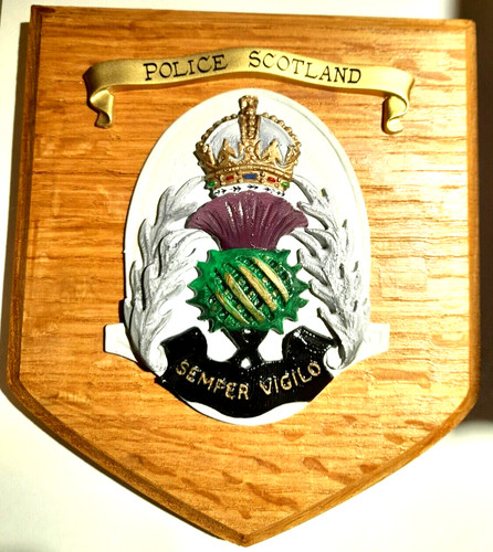 Police scotland mess plaque - police,