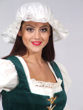 MEDIEVAL VICTORIAN MAID CREAM MOP CAP