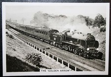 GOLDEN ARROW BOAT TRAIN  Southern Railway  Vintage 1930's Photo Card  KE27M