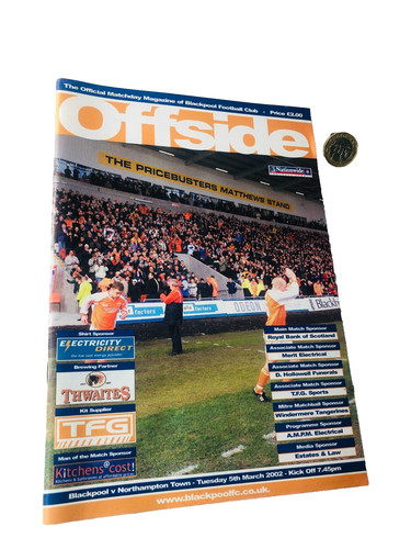 Football programme blackpool - programme,