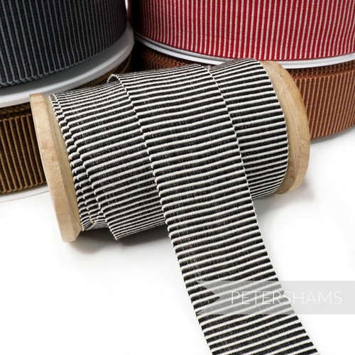 30mm fine stripe cotton - 30mm, stripe'