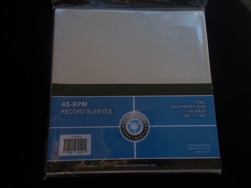 100 clear plastic - 7", (45