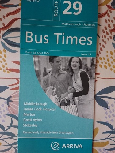 Arriva north east - east, timetable