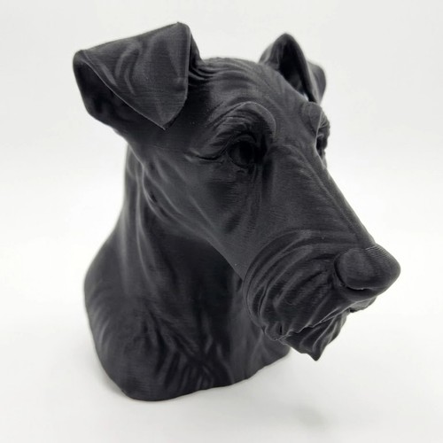 Fox terrier dog bust - fox,