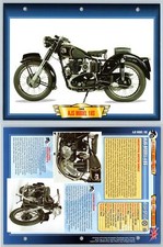Ajs Model 18S - 1950 - Classic Motorbikes - Atlas Motorbike Fact File Card