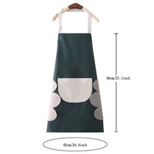 UK Gold Letters Kitchen Apron Women Clean Waterproof Pinafore Cooking Baking BIb