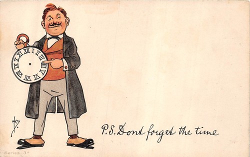 Postcard comic don forget - don't,