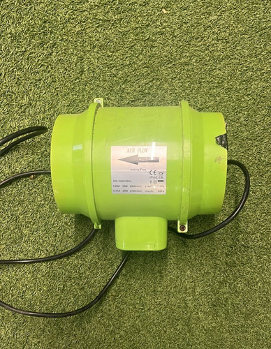 Inline booster fan used - 5'',