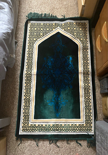 Islamic prayer mat green - prayer,
