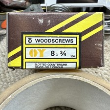 Brass Slotted Countersunk Wood