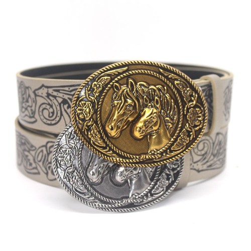 Carved western cowboy - cowboy, belt