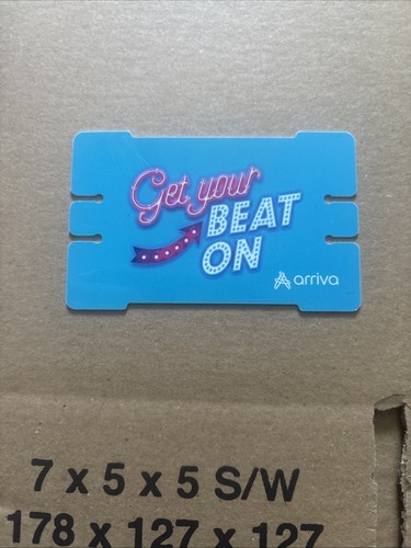 Arriva bus plastic card - bus,