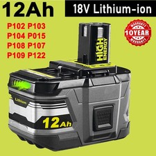 12.0AH For RYOBI P108 18V One