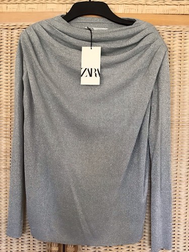Zara silver sparkly cowl - zara,