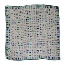 Vintage Silk Head Scarf Handkerchief 51cmx52cm