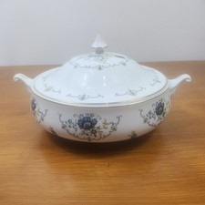 Vintage Mayfair Fine Bone China Tureen Bowl – 8" – Elegant Tableware/Collectible