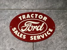 OVAL ENAMEL FORD TRACTOR SALES