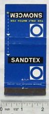 old Matchbook Cover - Sandtex - Snowcem