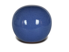 Blue terracotta sphere - blue,