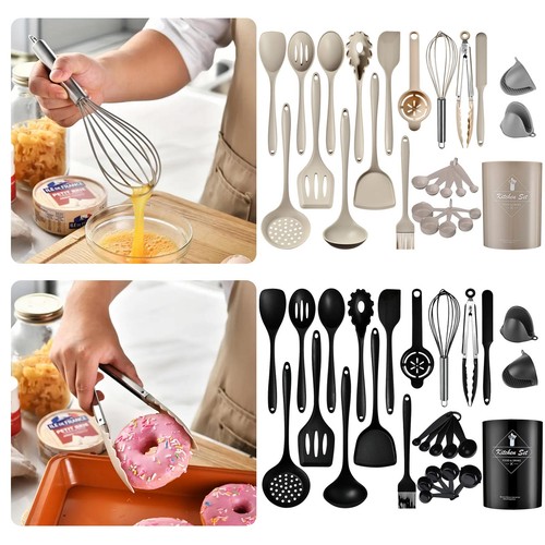 Kitchen utensils set silicone - kitchen,