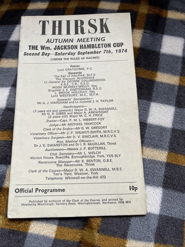 Thirsk racecourse race card - racecourse,