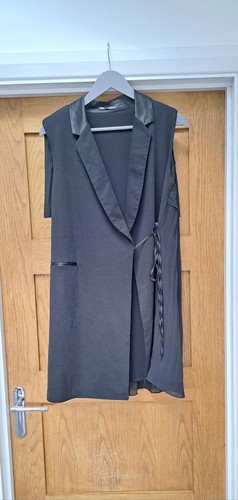 Zara women black blazer - black,